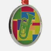 Euphonium Kleurblokken Ornament (Rechts)