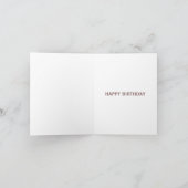 Euphonium koperen muziekinstrument verjaardag kaart (Binnen)