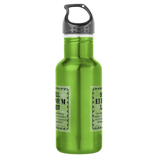 Euphonium Licence Water Fles (Achterkant)