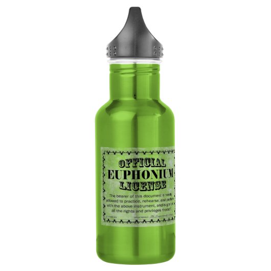 Euphonium Licence Water Fles (Links)