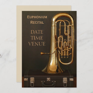 Euphonium-messing-instrument Overweging Kaart