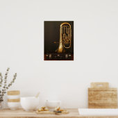 Euphonium-messing Poster (Keuken)