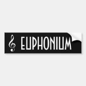 Euphonium Music Bumpersticker Gift (Voorkant)