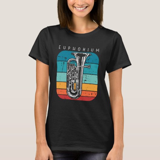 Euphonium Music Musician Baritone 1 T-shirt (Voorkant)