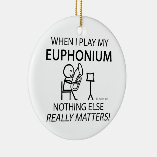 Euphonium niets anders keramisch ornament (Rechts)