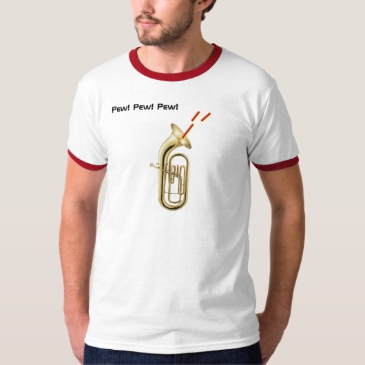 Euphonium Pew. Pew. T-shirt (Voorkant)