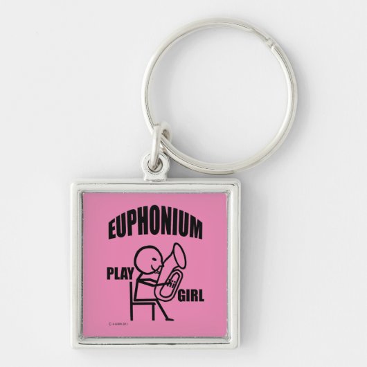 Euphonium Play Girl Sleutelhanger (Voorkant)