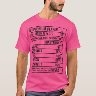 Euphonium Player Muzikant Muzikale Band Muziek Gra T-shirt