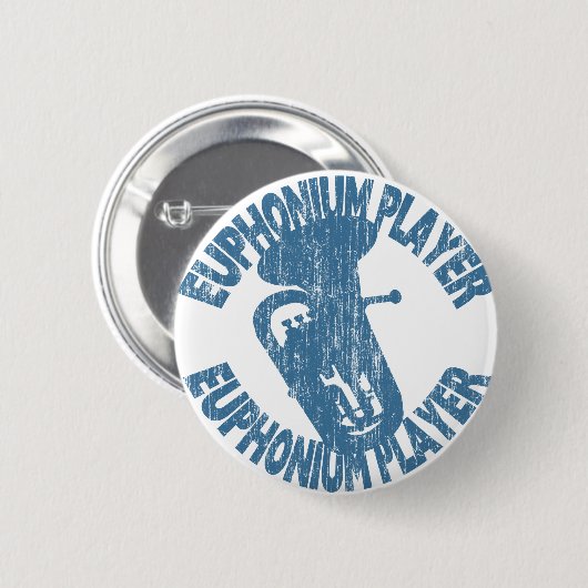 Euphonium Player Ronde Button 5,7 Cm (Voorkant /achterkant)