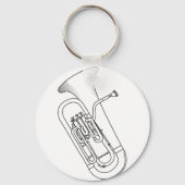 Euphonium Redwork Sleutelhanger (Voorkant)