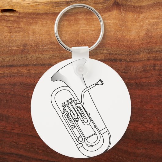 Euphonium Redwork Sleutelhanger (Voorkant)