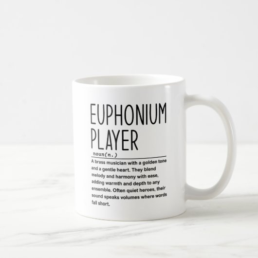 euphonium-speler koffiemok (Rechts)