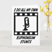 Euphonium Stunts Kaart (Gele Bloem)