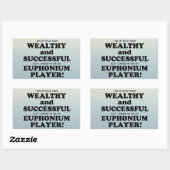 Euphonium Wealthy & Succesvolle rechthoekige Stick Sticker (Vel)