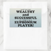 Euphonium Wealthy & Succesvolle rechthoekige Stick Sticker (Tas)