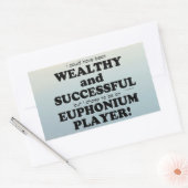 Euphonium Wealthy & Succesvolle rechthoekige Stick Sticker (Envelop)