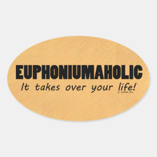 Euphoniumafolic Life Oval Sticker