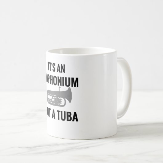  euphoniumschenken | Euphonium Player Gifts Koffiemok (Voorkant rechts)