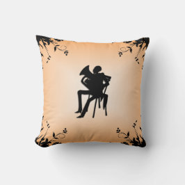 Euphoniumspeler Silhouette Mojo Worp Kussen