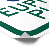 Euphoniumspelers parkeren poster (Hoek)