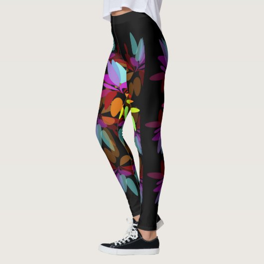 Euphoric Moder Hippie Rainbow Petals Leggings (Links)