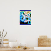 Euphorische Bloemen  Poster (Keuken)