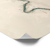 Euphrates River, Iraakse reisillustratie Poster (Hoek)