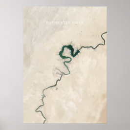 Euphrates River, Iraakse reisillustratie Poster