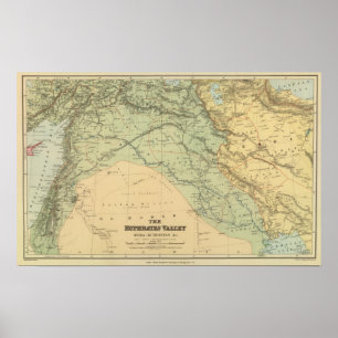 Euphrates Valley, Syrië Poster
