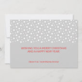 Eurasian Bullfinch Bird Merry kerst Aangepast Feestdagenkaart (Achterkant)