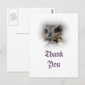 Eurasian Eagle-owl Dank u Briefkaart (Voorkant / Achterkant)