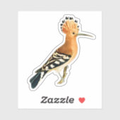Eurasian Hoopoe Bird Sticker (Vel)
