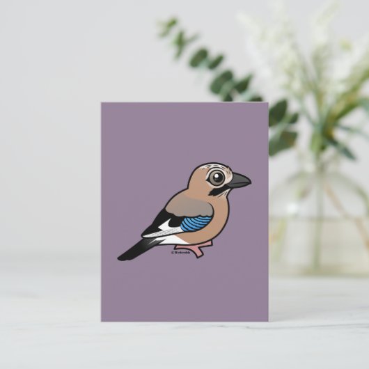 Eurasian Jay Briefkaart (Staand voorkant)