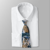 Eurasian Owl Necktie Stropdas (Gebonden)