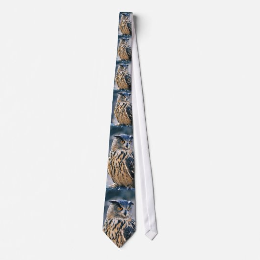 Eurasian Owl Necktie Stropdas (Voorkant)