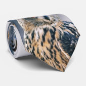 Eurasian Owl Necktie Stropdas (Opgerold)