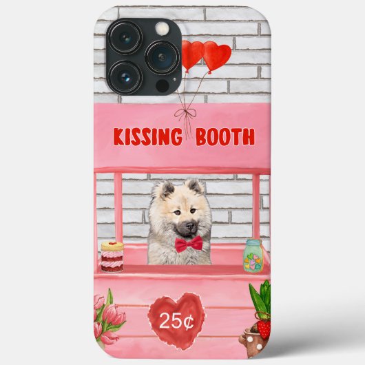 Eurasier Dog Valentijnsdag Kissing Booth Case-Mate iPhone Case (Achterkant)