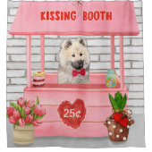 Eurasier Dog Valentijnsdag Kissing Booth Douchegordijn (Voorkant)