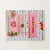 Eurasier Dog Valentijnsdag Kissing Booth Legpuzzel (Horizontaal)