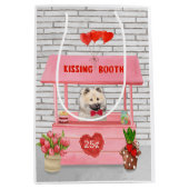 Eurasier Dog Valentijnsdag Kissing Booth Medium Cadeauzakje (Voorkant)