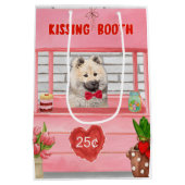 Eurasier Dog Valentijnsdag Kissing Booth Medium Cadeauzakje (Achterkant)