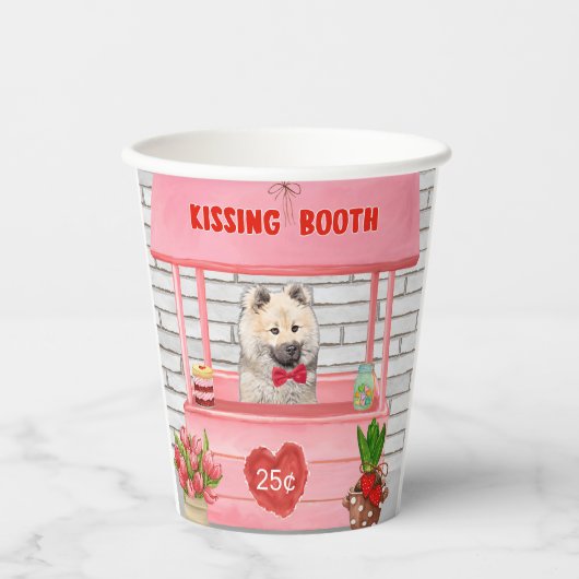 Eurasier Dog Valentijnsdag Kissing Booth Papieren Bekers (Voorkant)
