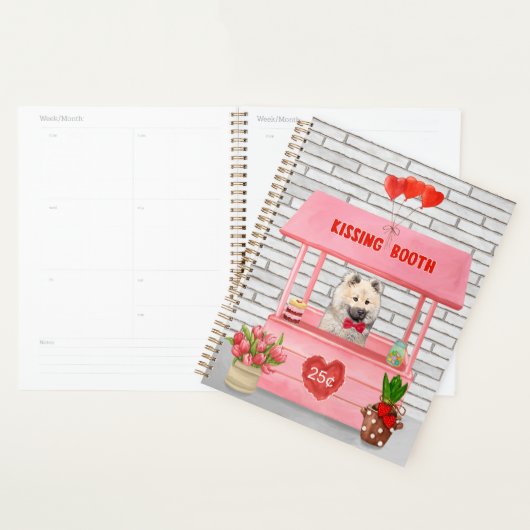 Eurasier Dog Valentijnsdag Kissing Booth Planner (Display)