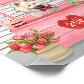 Eurasier Dog Valentijnsdag Kissing Booth Poster (Hoek)