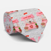 Eurasier Dog Valentijnsdag Kissing Booth Stropdas (Opgerold)