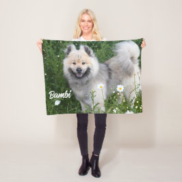 Eurasier Schattige Hond Foto Hengst Sherpa Fleece Deken