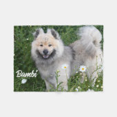 Eurasier Schattige Hond Foto Hengst Sherpa Fleece Deken (Voorkant (Horizontaal))