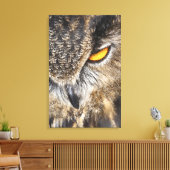Euraziatische arend (Bubo bubo) Canvas Afdruk (Insitu (Woonkamer))
