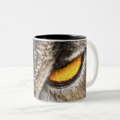 Euraziatische arend (Bubo bubo) Tweekleurige Koffiemok (Voorkant rechts)