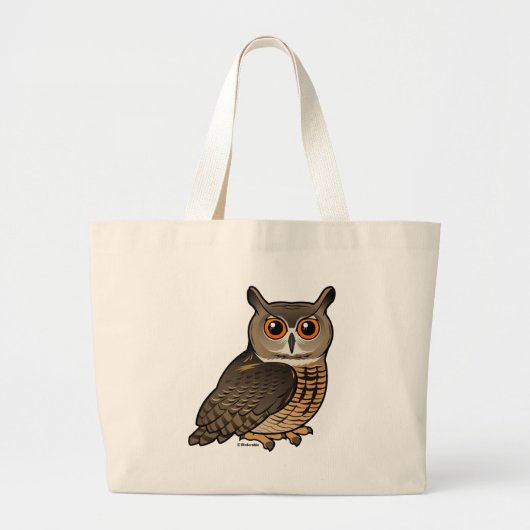 Euraziatische arend-owl grote tote bag (Voorkant)